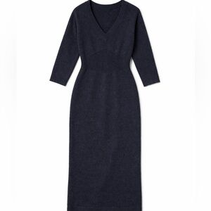 Silk Blend Sweater Dress Black Bodycon Stretch Knit Large Kenneth Cole